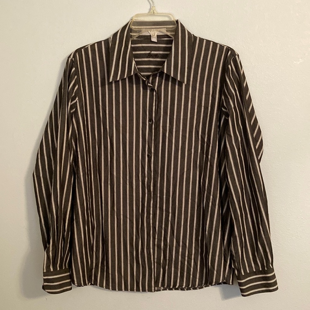 Womens Foxcroft blouse shirt button up size 14W